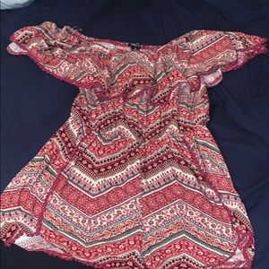 Multi different patterns on romper